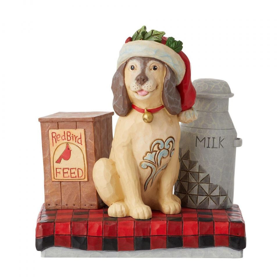 Enesco Jim Shore Country Living- Country Dog With Milk Pail #6011743