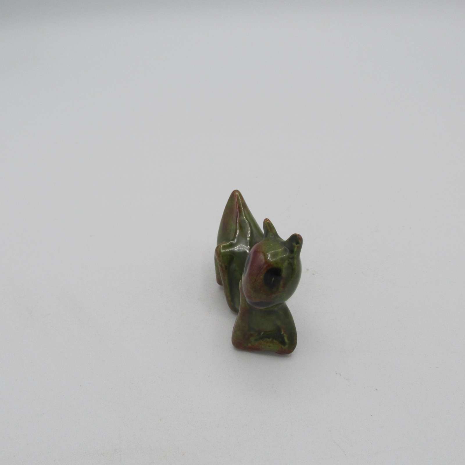 Mid Century Modern Ceramic Grasshopper Lucky Cricket Figurine Pair Kitschy