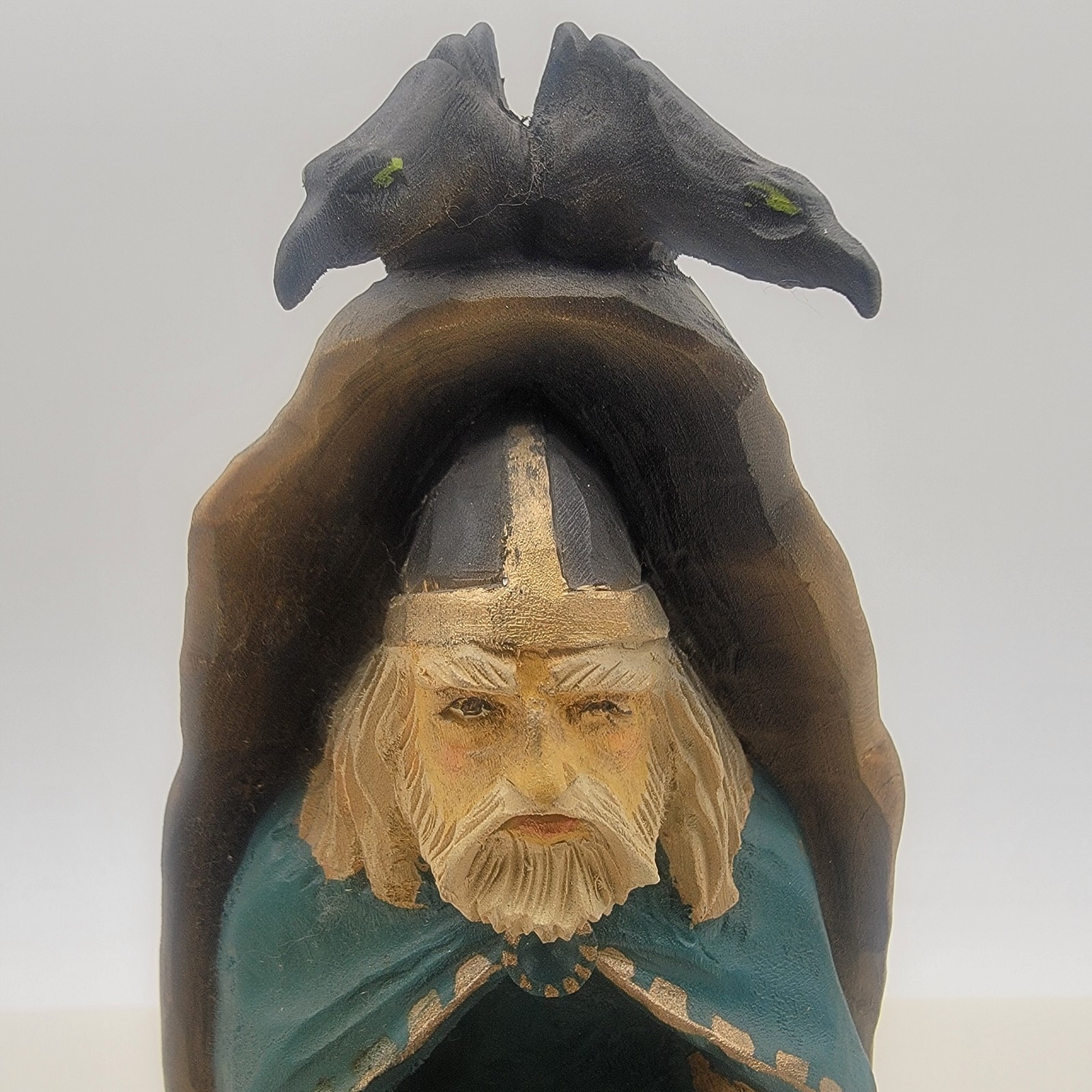 Henning Carved By Hand In Norway Odin 8 inches Rare