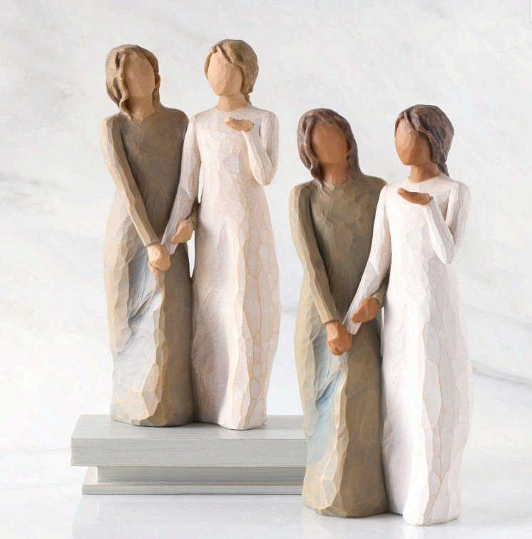 Willow Tree My Sister My Friend Hand Painted Friendship Figurine