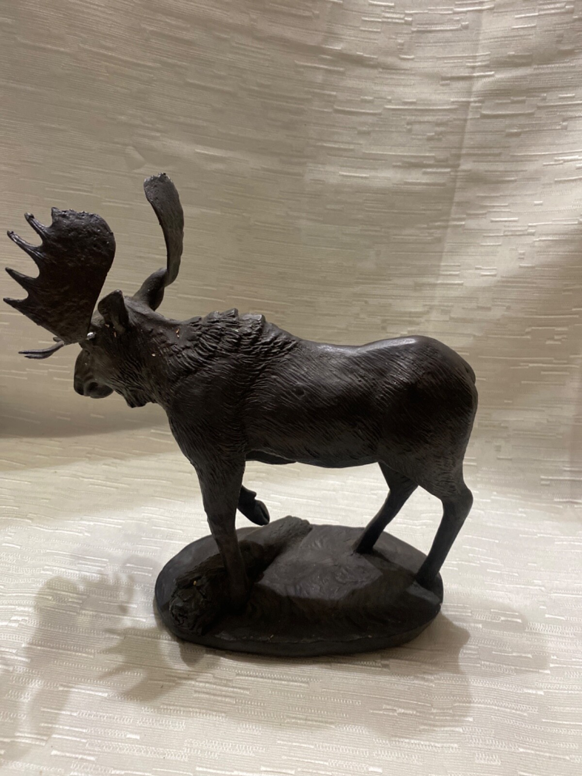 Moose Statue Figure CHESAPEAKE REPRODUCTIONS Made in USA 8”T 8.5”L