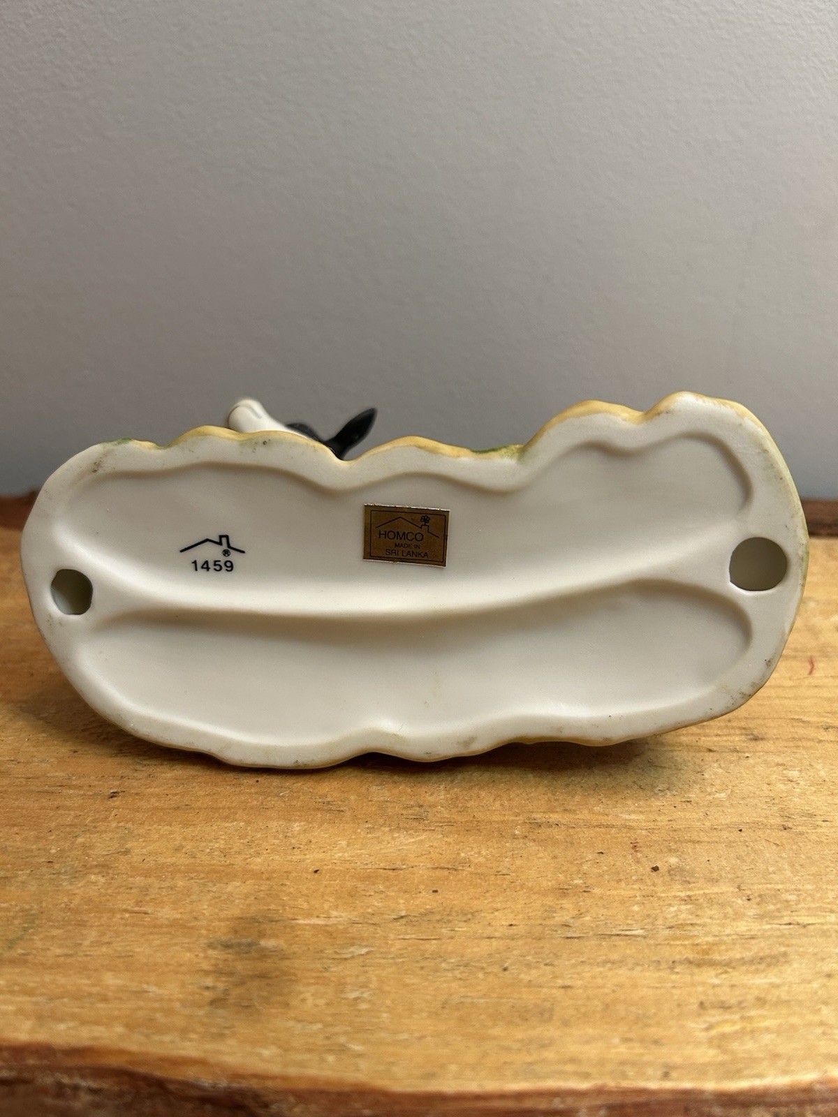Homco Holstein Cow Calf by Spilled Milk Bucket Porcelain Figurine #1459