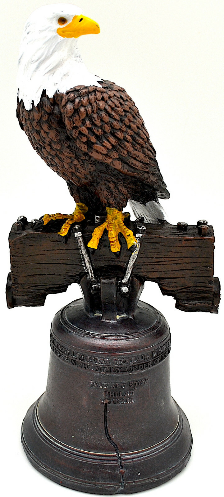 9 1/2″ New! AMERICAN EAGLE Libertty Bell Americana Military PATRIOTIC Figurine
