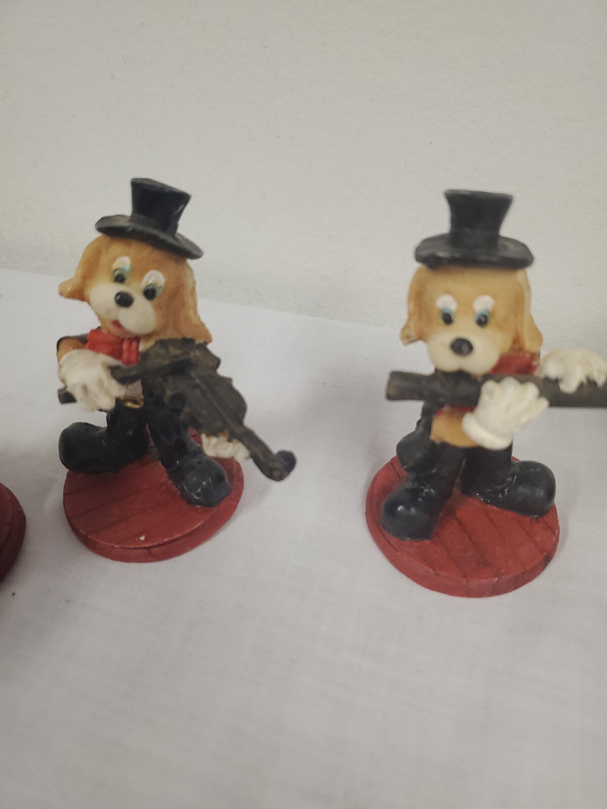 Beagle Dog Resin 3″ Figurines (10) Band Orchestra Playing Musical Instruments