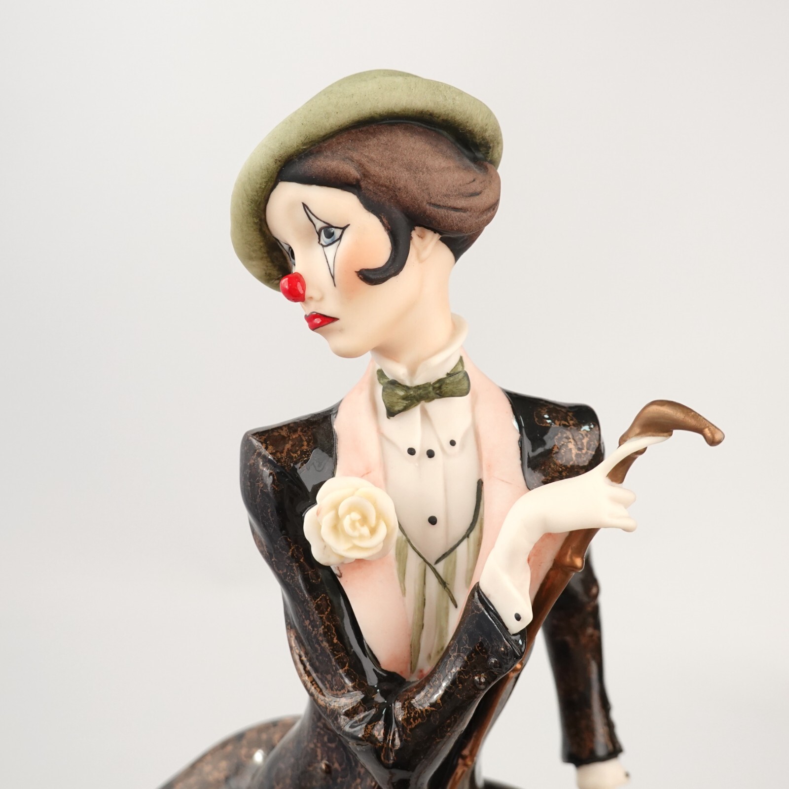 RARE Giuseppe Armani 742C Clown Lady Moon Figurine Statue LE #226/7500 w/BOX COA
