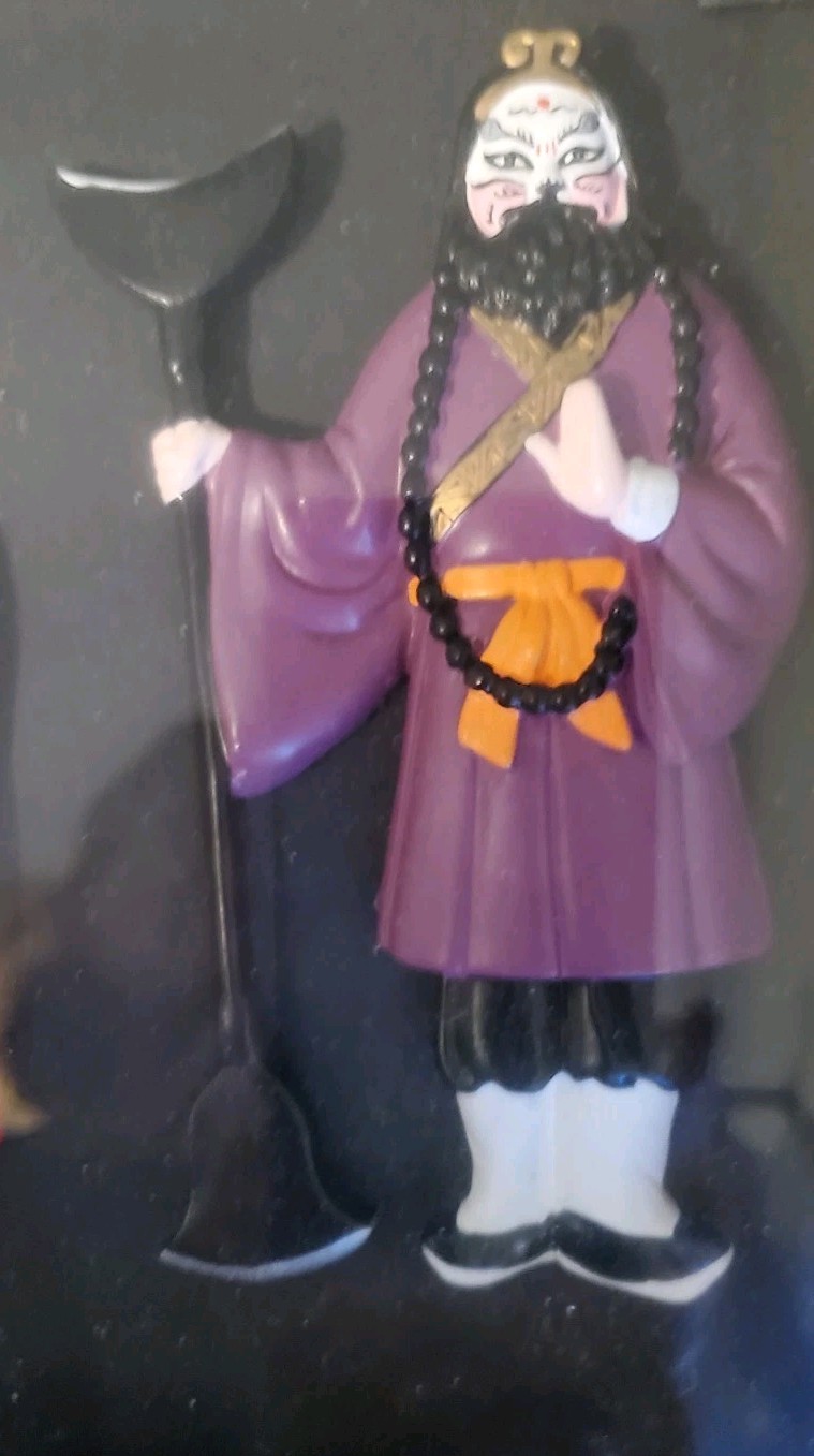 Huishan Clay Figures In Shadow Box Monkey King, Piggy, Tang Priest, Sandy