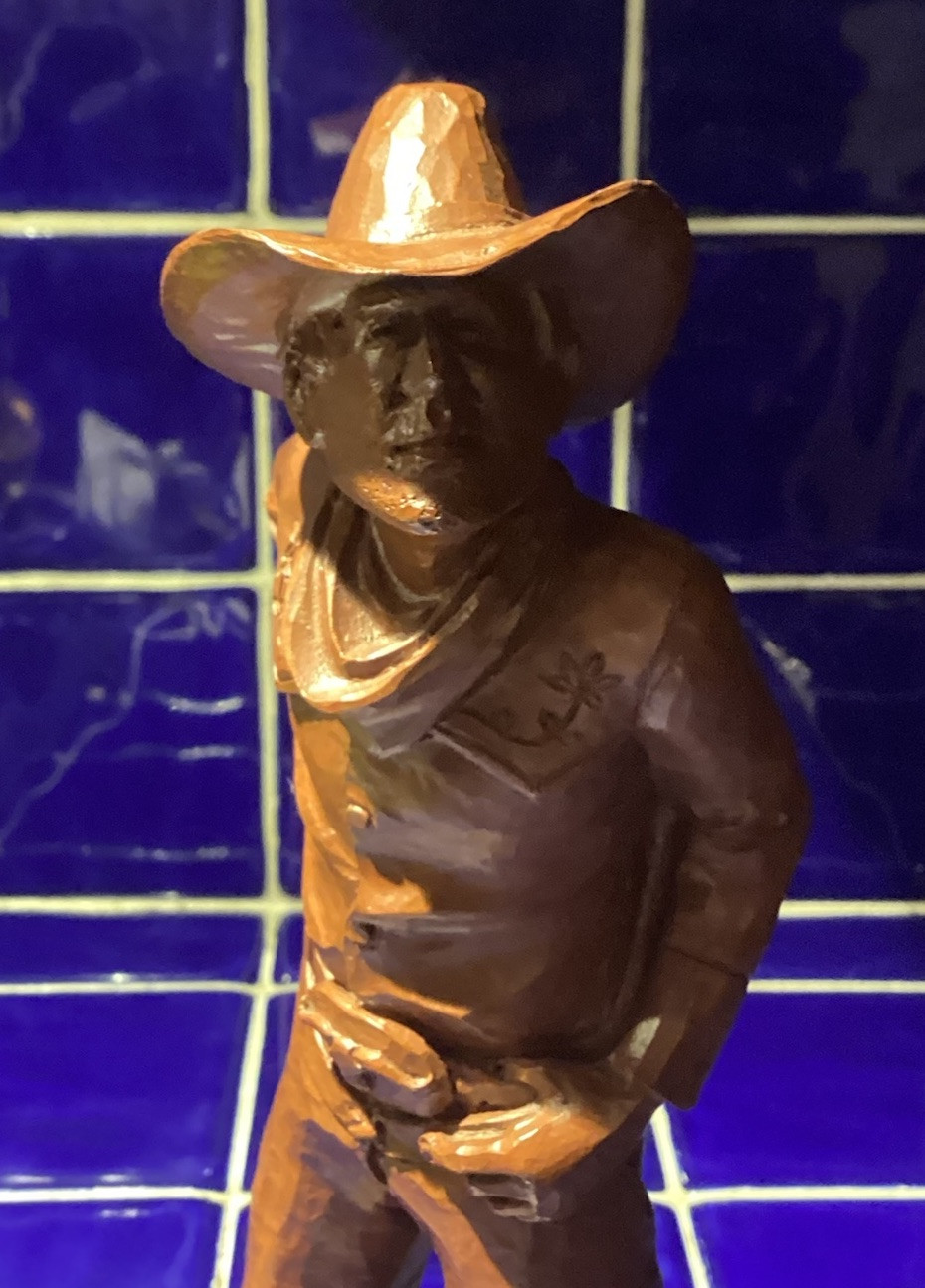 Red Mill Mfg Figurine- Rodeo Cowboy- Made In USA 1995- #416- 10.5”