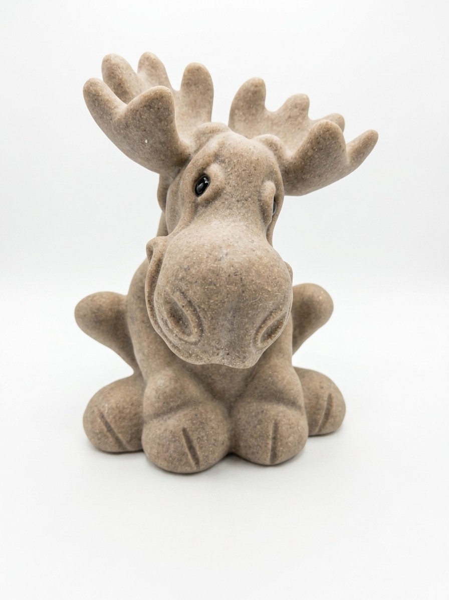 Quarry Critters “Morroco” Moose Sitting Second Nature Designs
