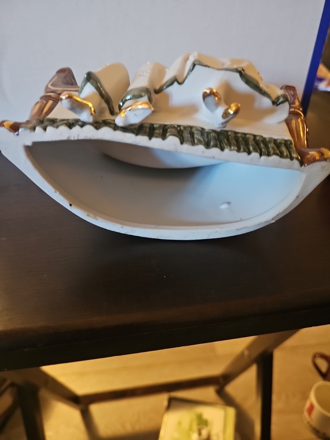 Vintage Antique Gold Trimmed Couple Sitting WKC Graefenthal Germany Bisque 6.25″