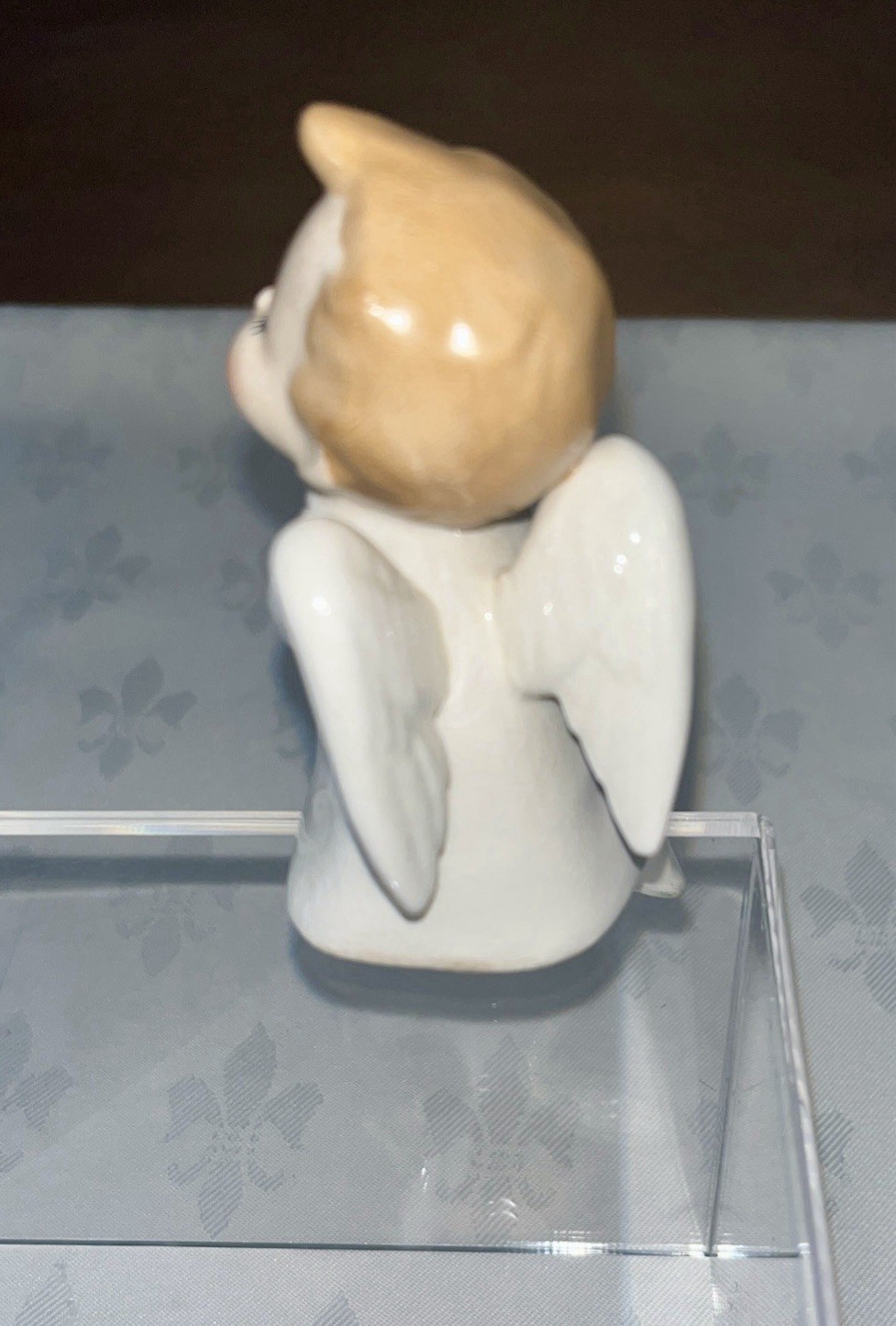 Vtg 1950s Kissing Angels Ceramic Figurine Japan Boy & Girl Shelve Sitters