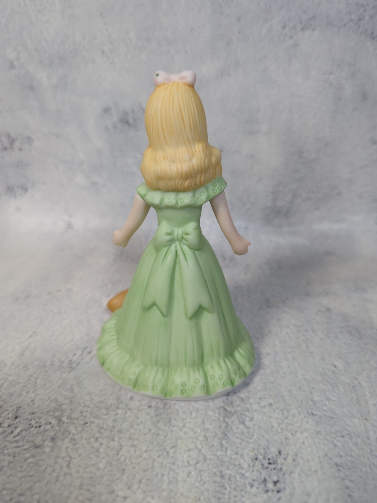 ENESCO Growing Up Birthday Girls Age 7 Porcelain Figurine Brunette 1981 Vintage