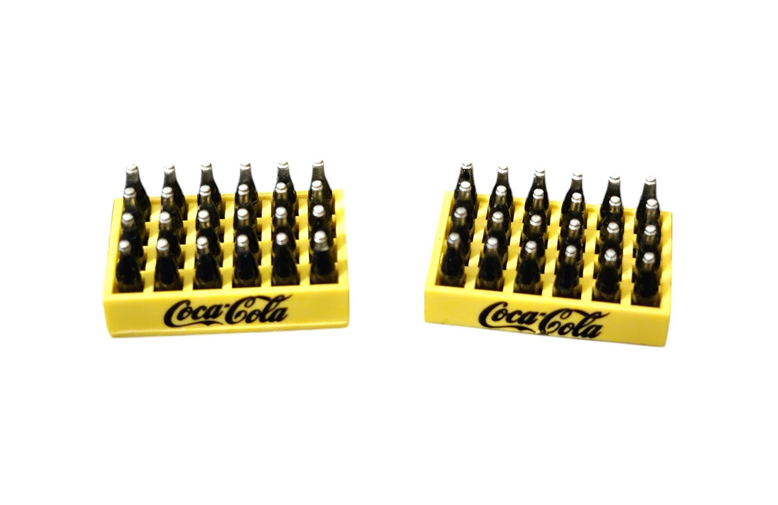 Set of 2 Danbury Collectible Mini Coca-Cola Case w/ Black Lettering Scale 1:24