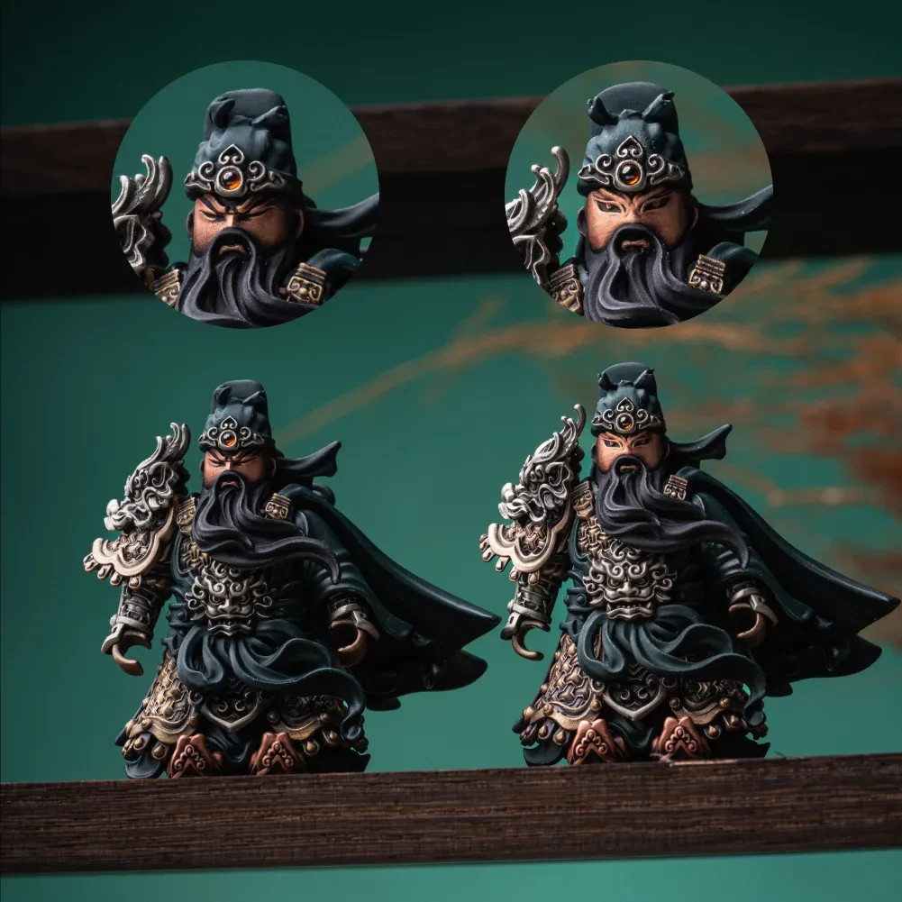 Guan Yu Figurine, Magnetic Metal Statue