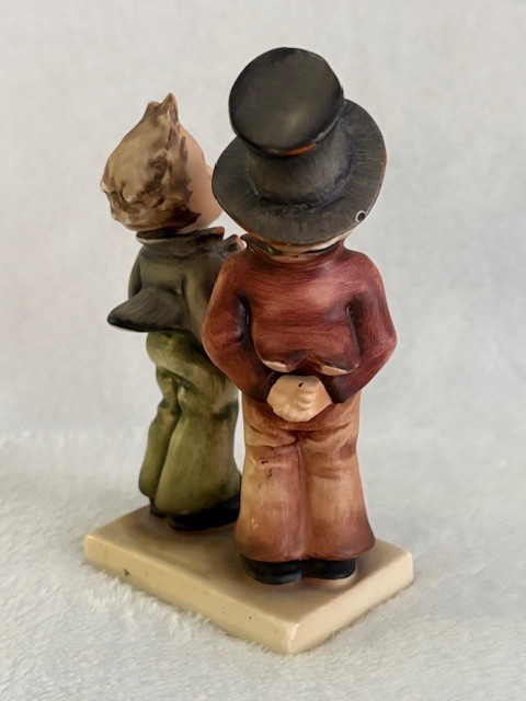 Hummel Duet #130 Boys Singing Porcelain Figurine 5.5″ TMK 2 Full Bee 1950s READ