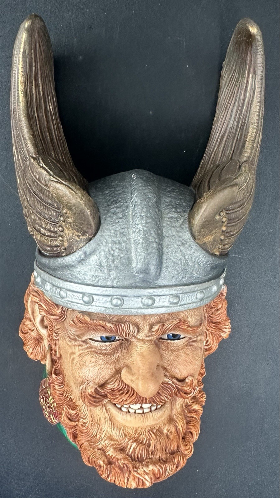 Bossons Rolf Viking Duchy of Normandy 1991 England Chalkware Head Wall Plaque