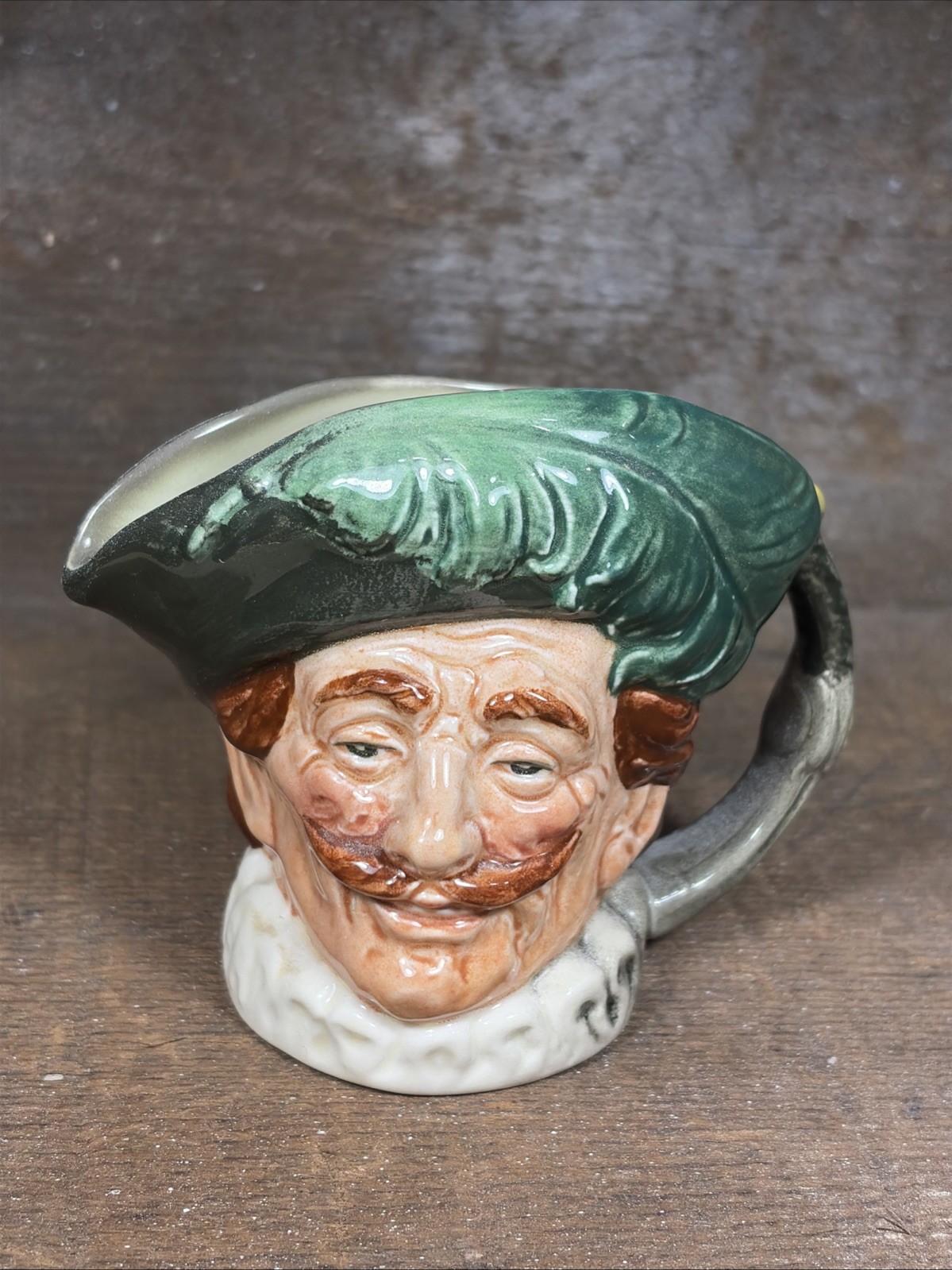 Royal Doulton Character Jug The Cavalier 3.5” Small 1940s A Stamp Logo