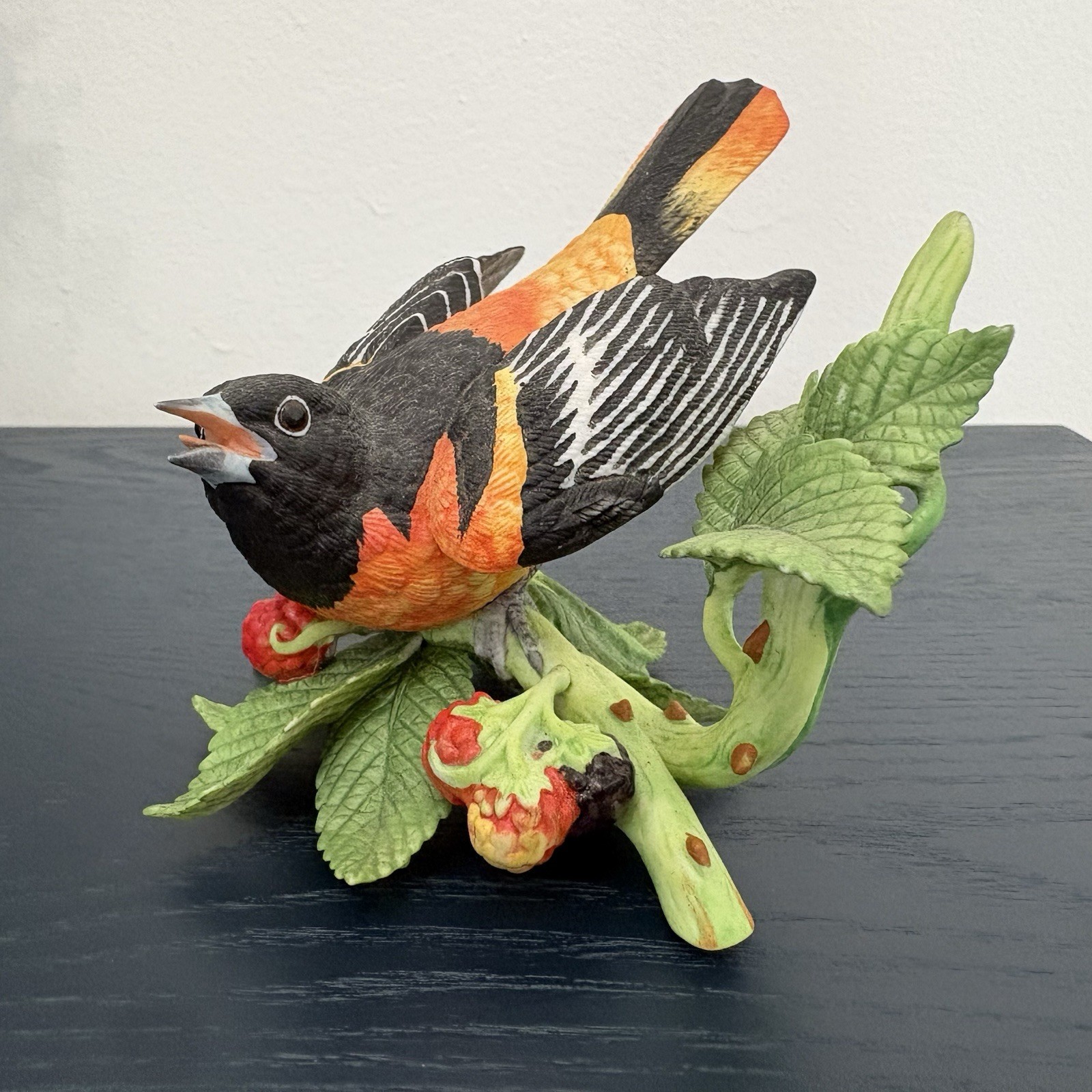 Vintage Lenox “Baltimore Oriole” Porcelain Garden Bird Collection 1990