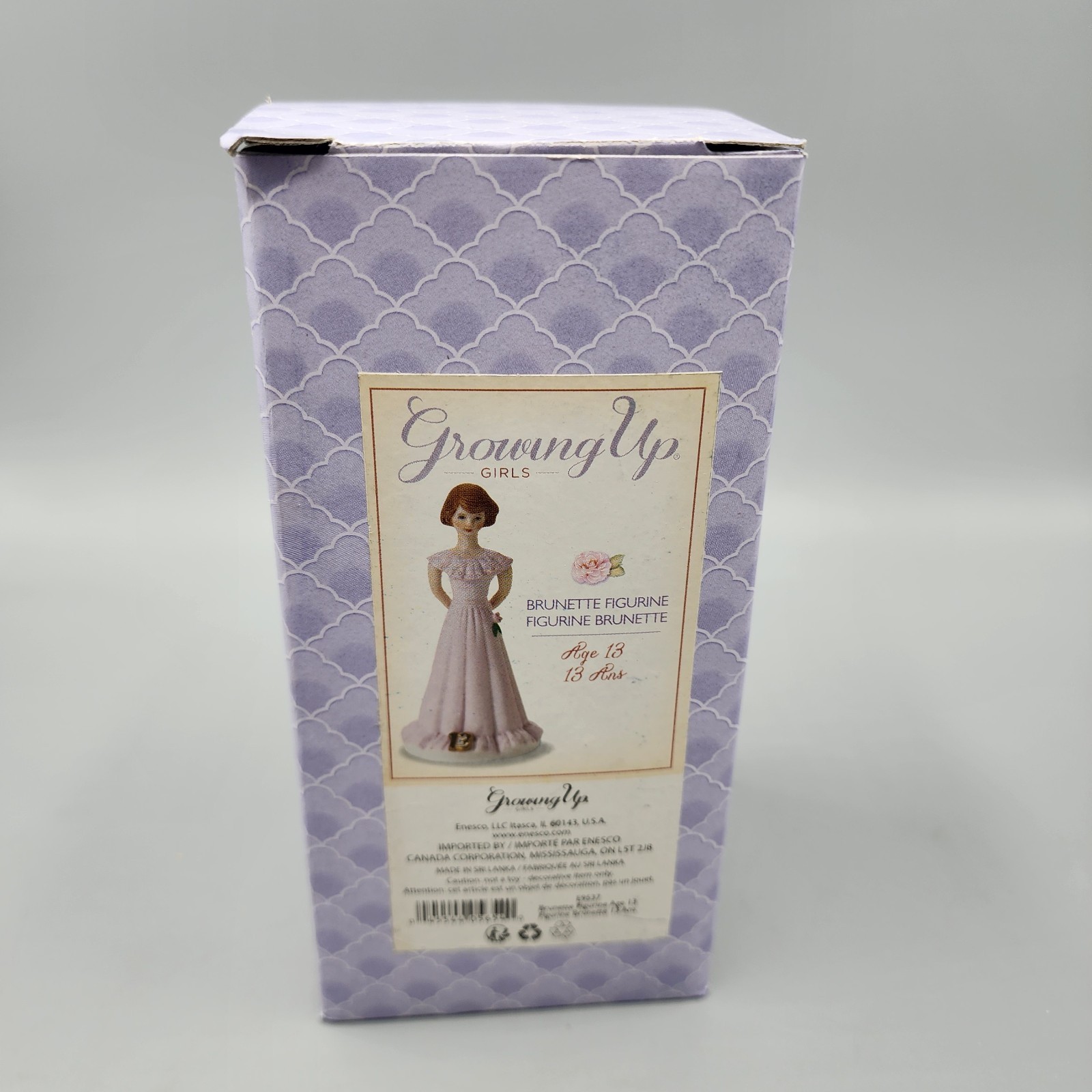 Growing Up Girls “Brunette Age 13” Porcelain Figurine 5.5” Goldenpink NEW