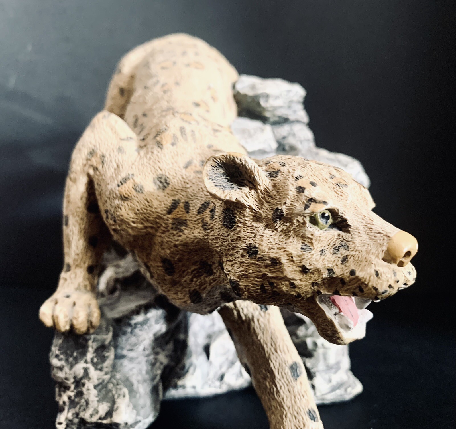 Wild African Cheetah Cat Figurine
