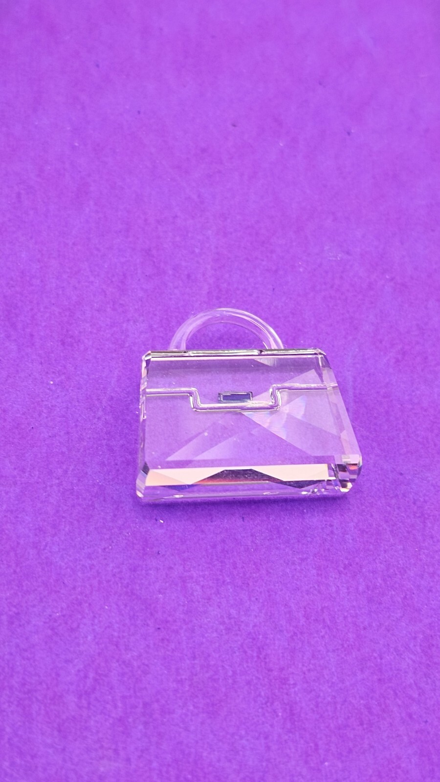 NEW~Swarovski Crystal~**SNOW WOMAN & PURSE**~Austria~BOX & COA~2 1/8″Tall~655376