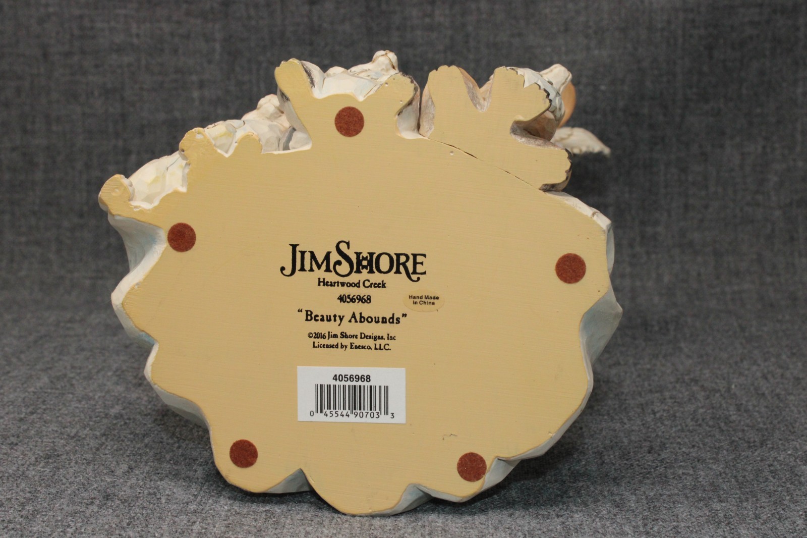 2016 JIM SHORE “Beauty Abounds” 9″ White Woodland Angel w/ Animals #4056968 NICE