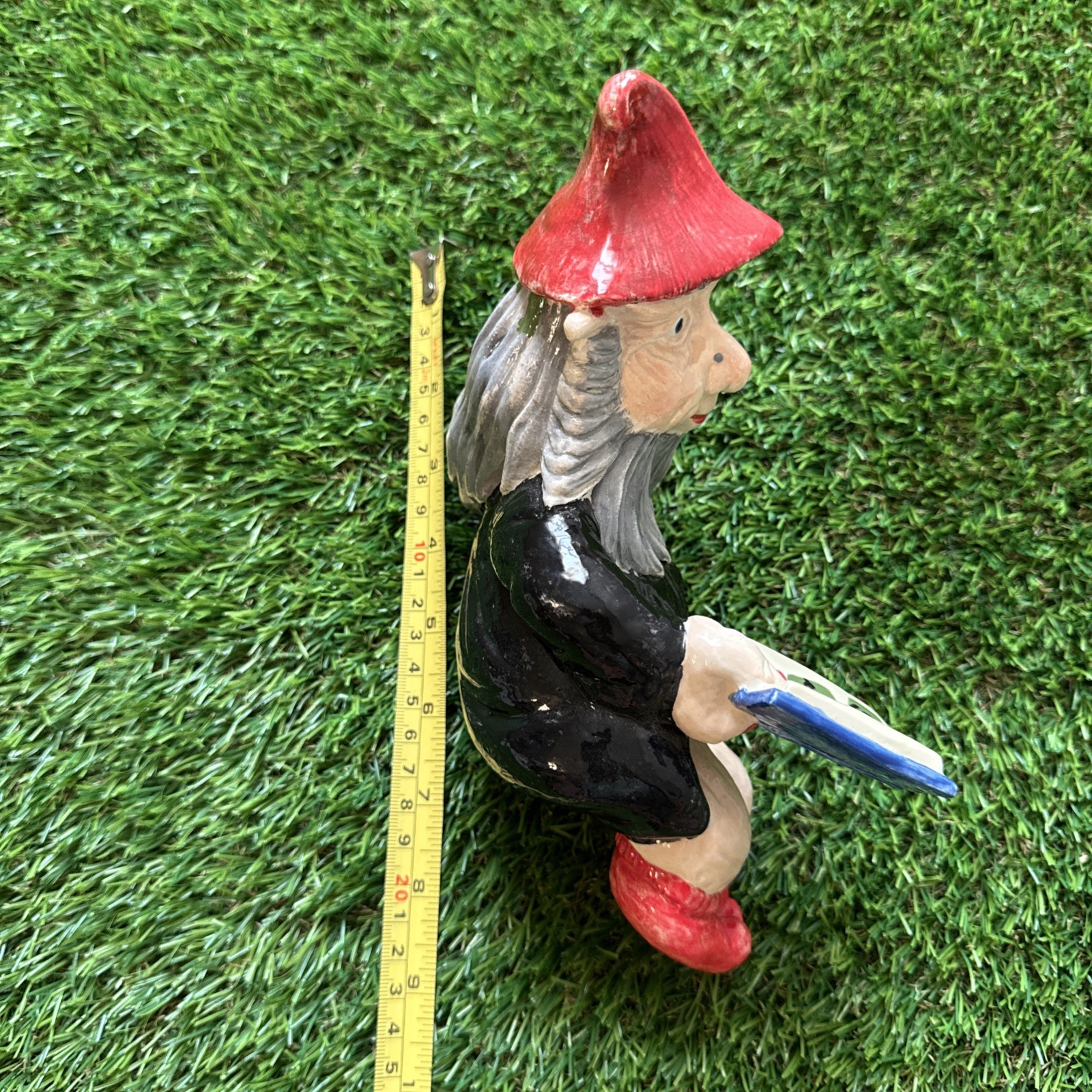 Funny Ceramic gnome figurine “money Gnome” Novelty Custom Made