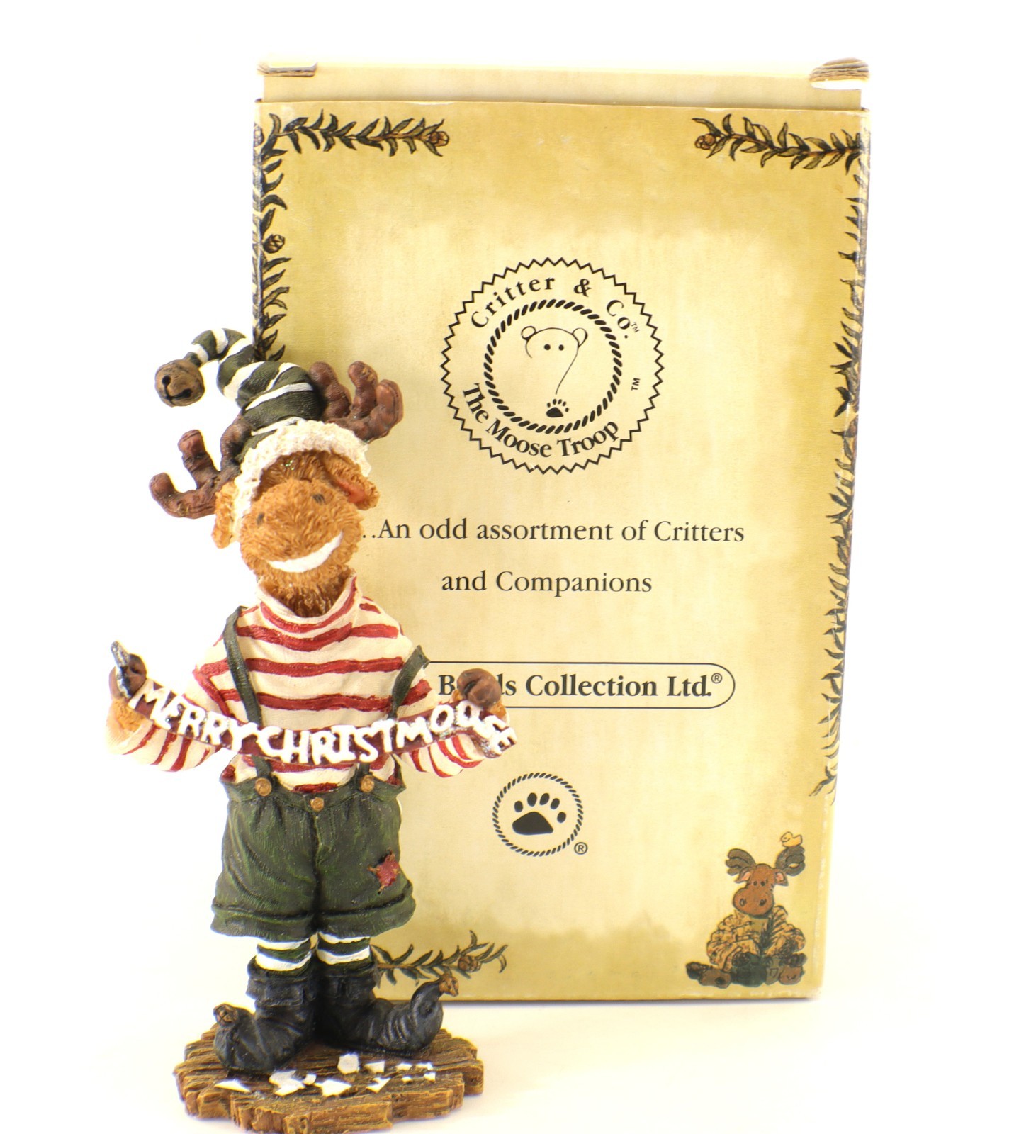 Boyds Bears MAURY MOOSMAS #36919 Critter & Co. Moose Troop in Box Vintage