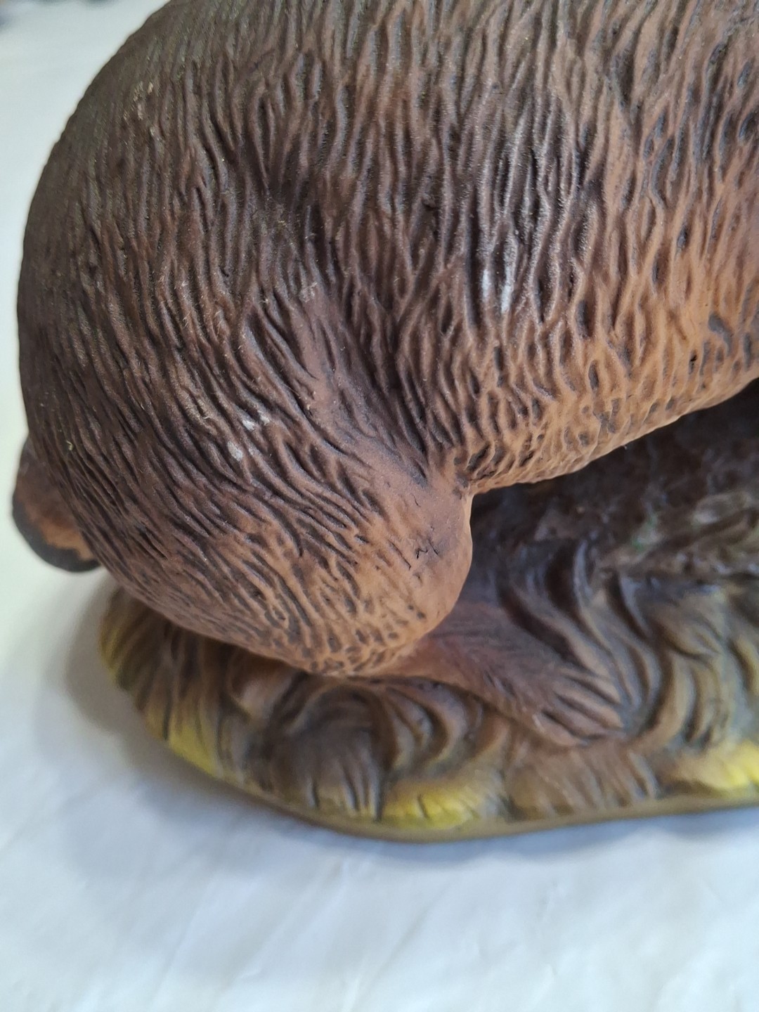 Raccoon Masterpiece by Homco ~ Fine Hand Painted Porcelain Figurine