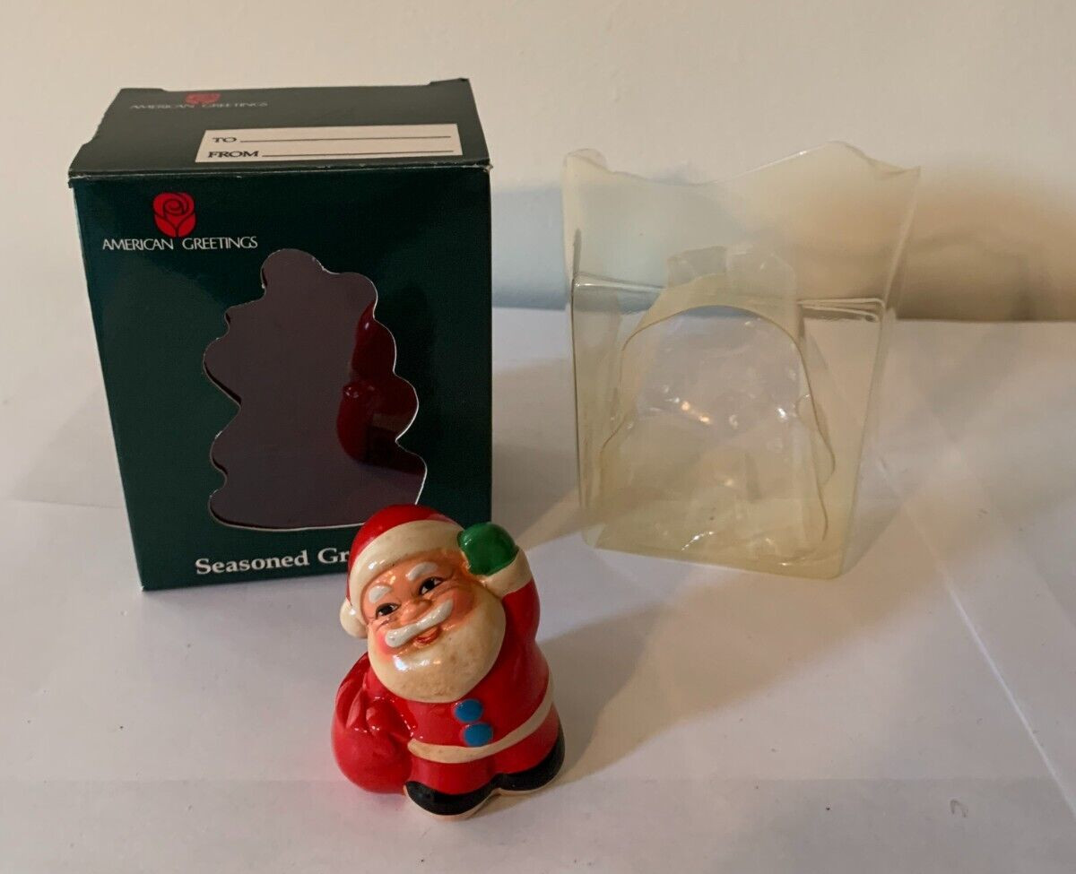 American Greetings Merry Miniature Santa Pencil Sharpener Vintage 2.5 Inch Tall