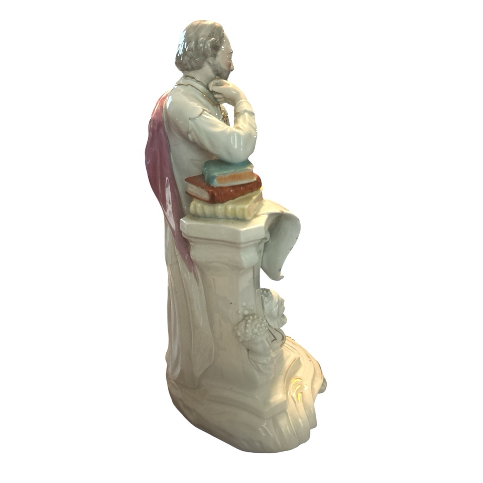 Pair 18th C. Derby Porcelain Figures of Wm Shakespeare and John Milton c. 1780