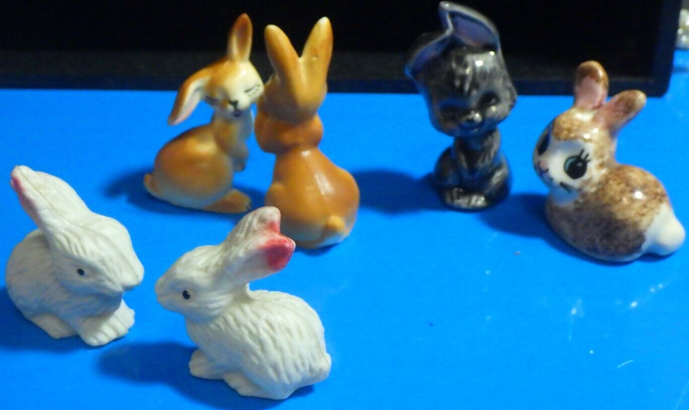 1 Philip Laureston Pottery Rabbit Figurine England + 2 porcelain 2 plastic other