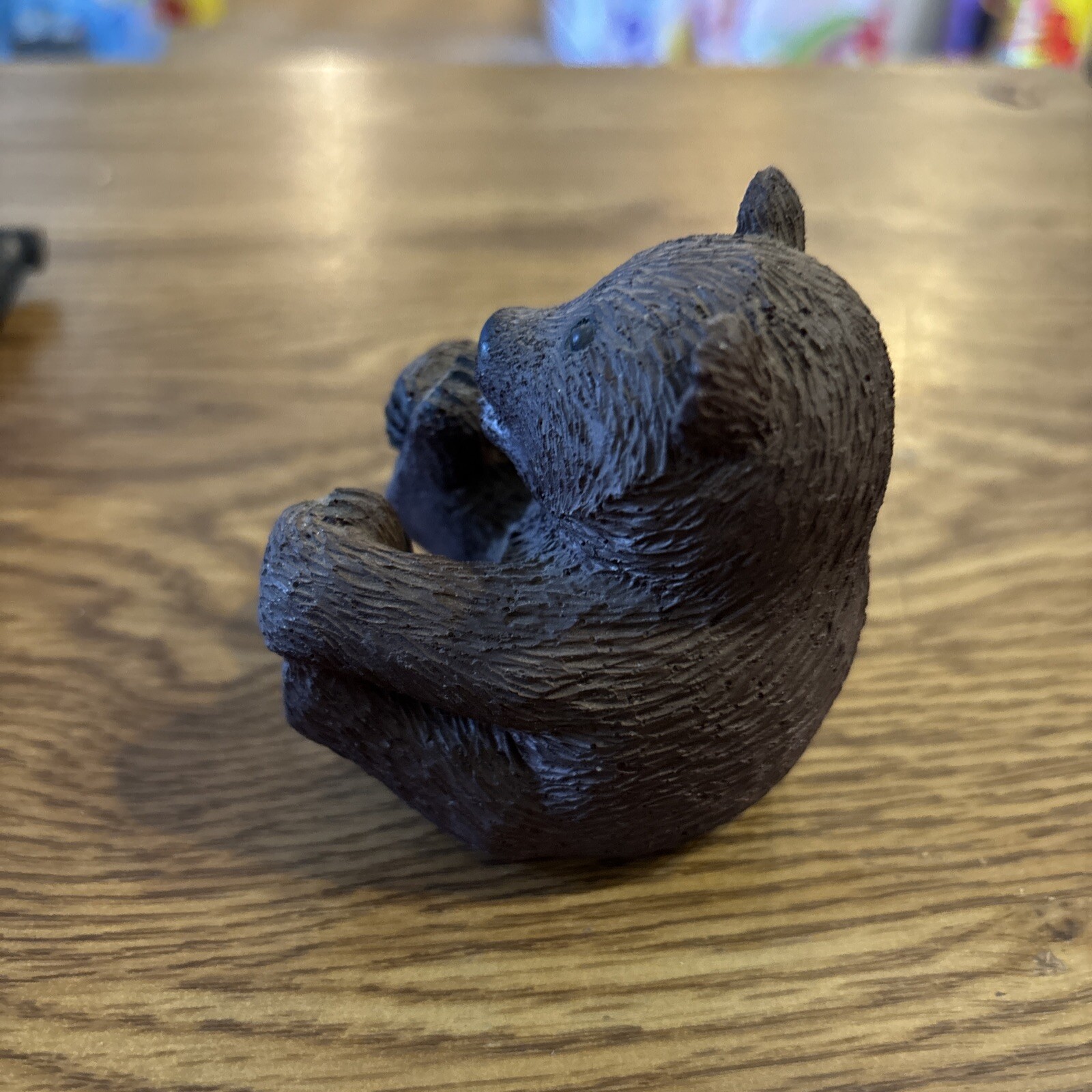 Cute Smiling Bear Figurine Composite 3″T