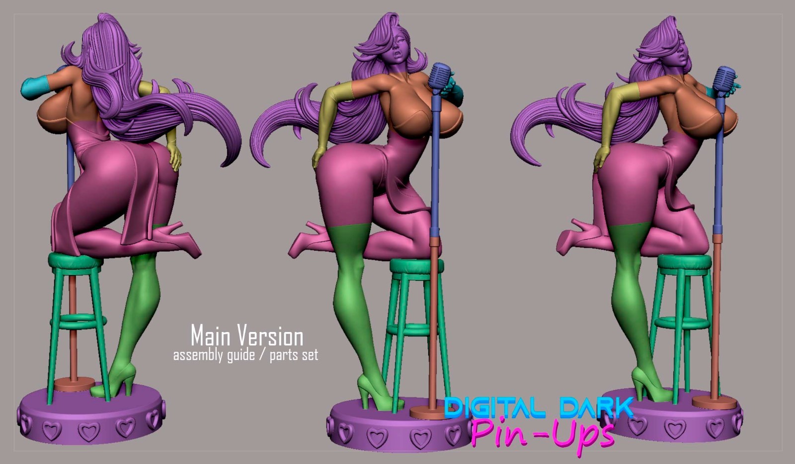 Digital Dark Pin-Ups NSFW Jessica Rabbit Resin 23 cm Figure Unassembled Kit