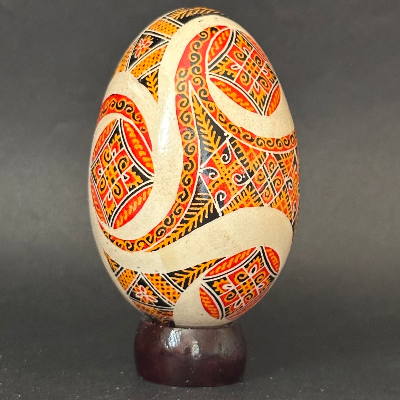 Real Ukrainian Pysanky. Goose Pysanka. Hand made Hutsul Easter Eggs