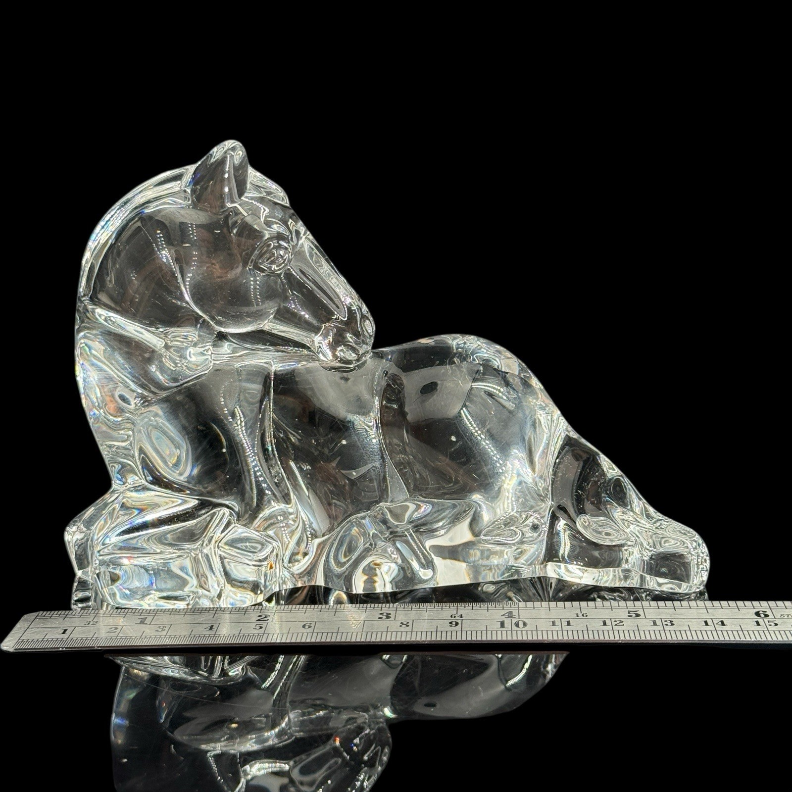 Steuben Crystal Signed Yearling 5.5 Inches x 4 Inches