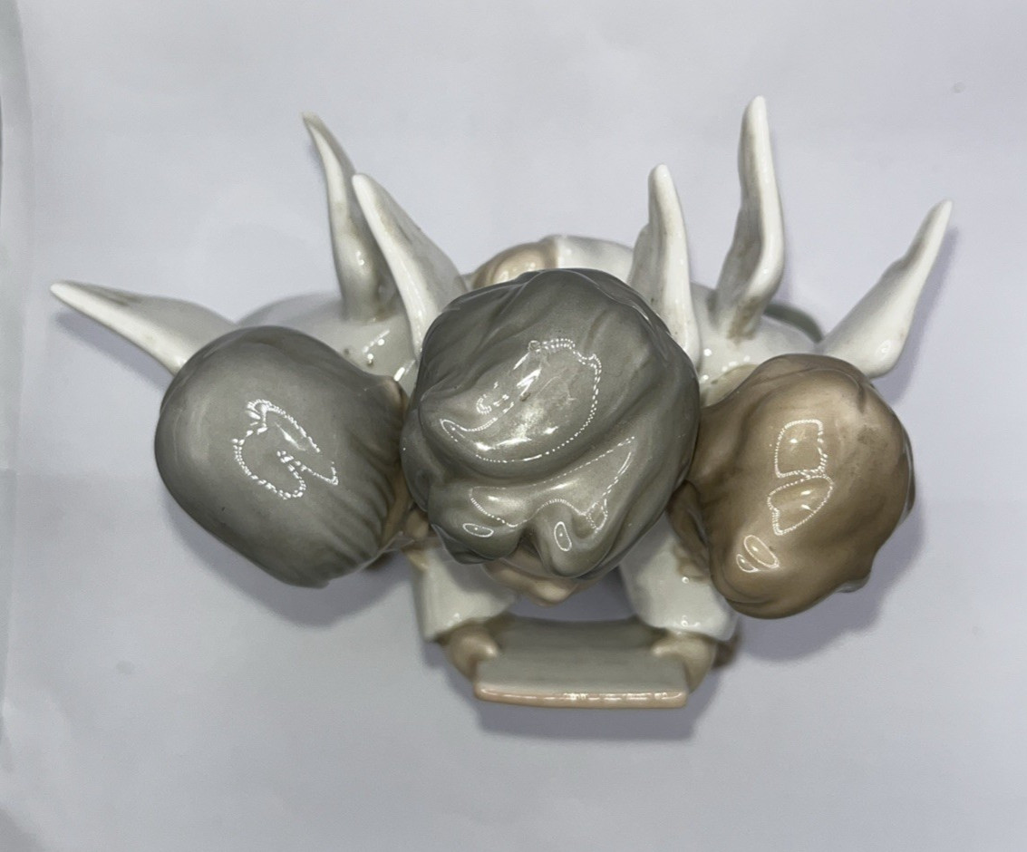 Vintage Lladro Three Angel Choir Boys Singing Porcelain 1977 Figurine 4542