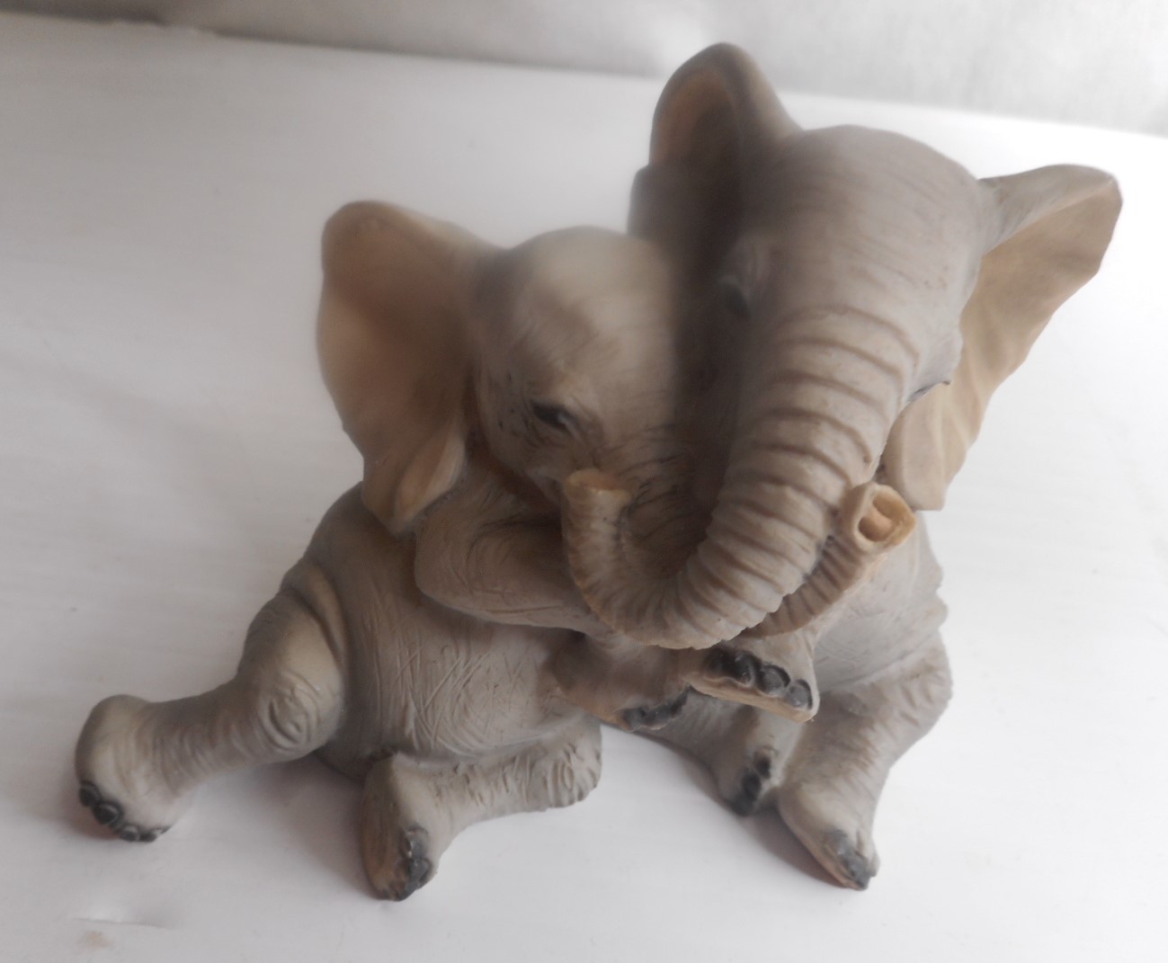 Vintage Castagna Elephant Mom & Baby Figurine Made in Italy 1993 4″ W x 2-3/4″H