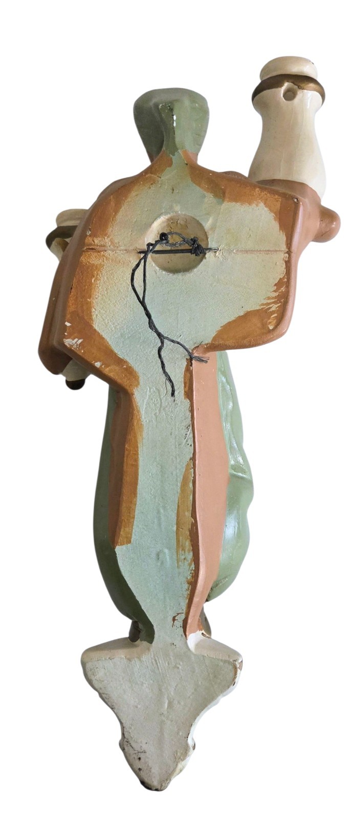 Alexander Backer ABCO Chalkware Arabian Man Figurine Wall Hanging Candle Sconce
