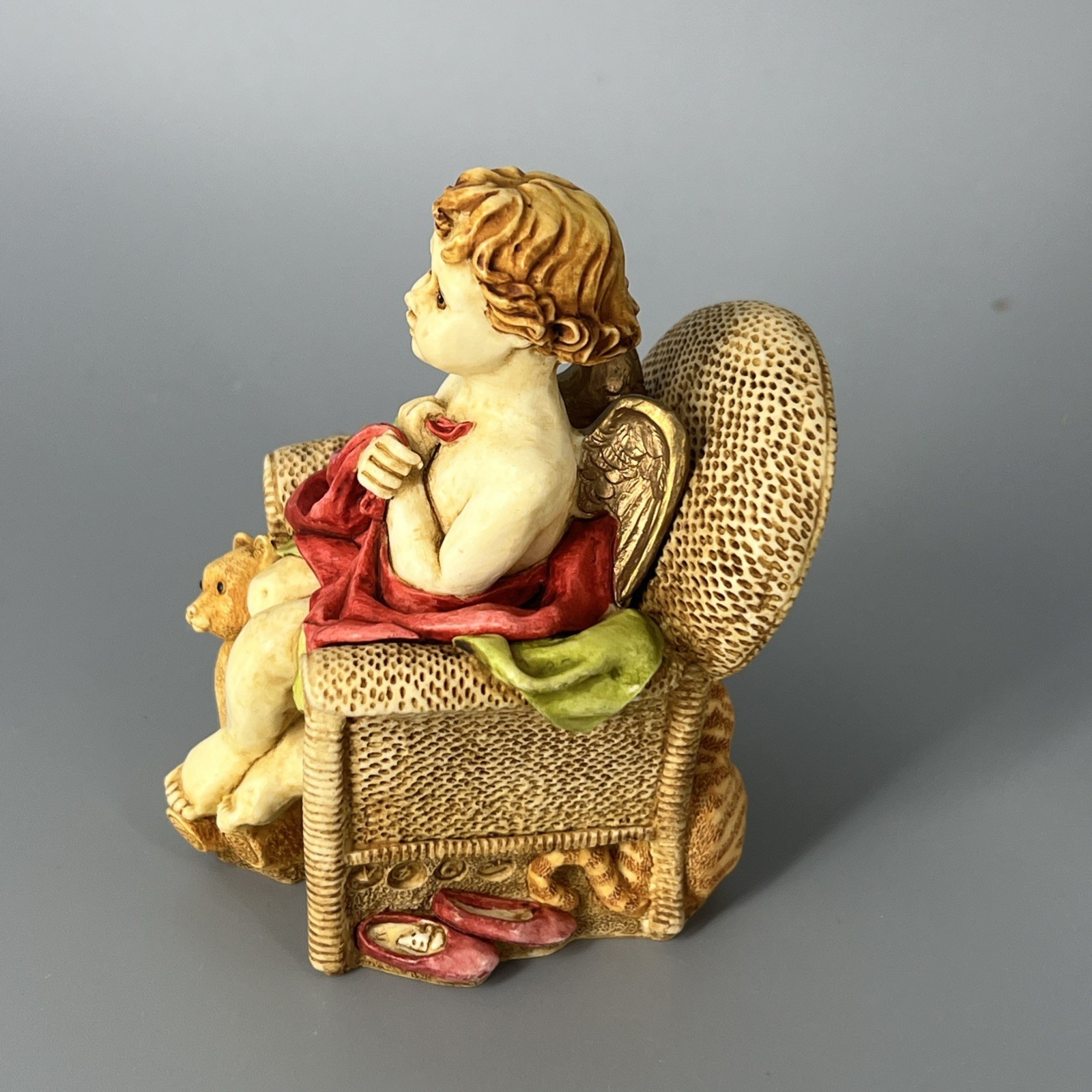 HARMONY KINGDOM Angelique Joyeaux Angel Box Figurine Retired 0743 SIGNED