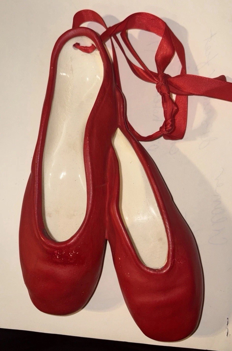 Vintage UNITED CERAMIC Bisque Slip Mold RED BALLERINA SHOES 1949 California