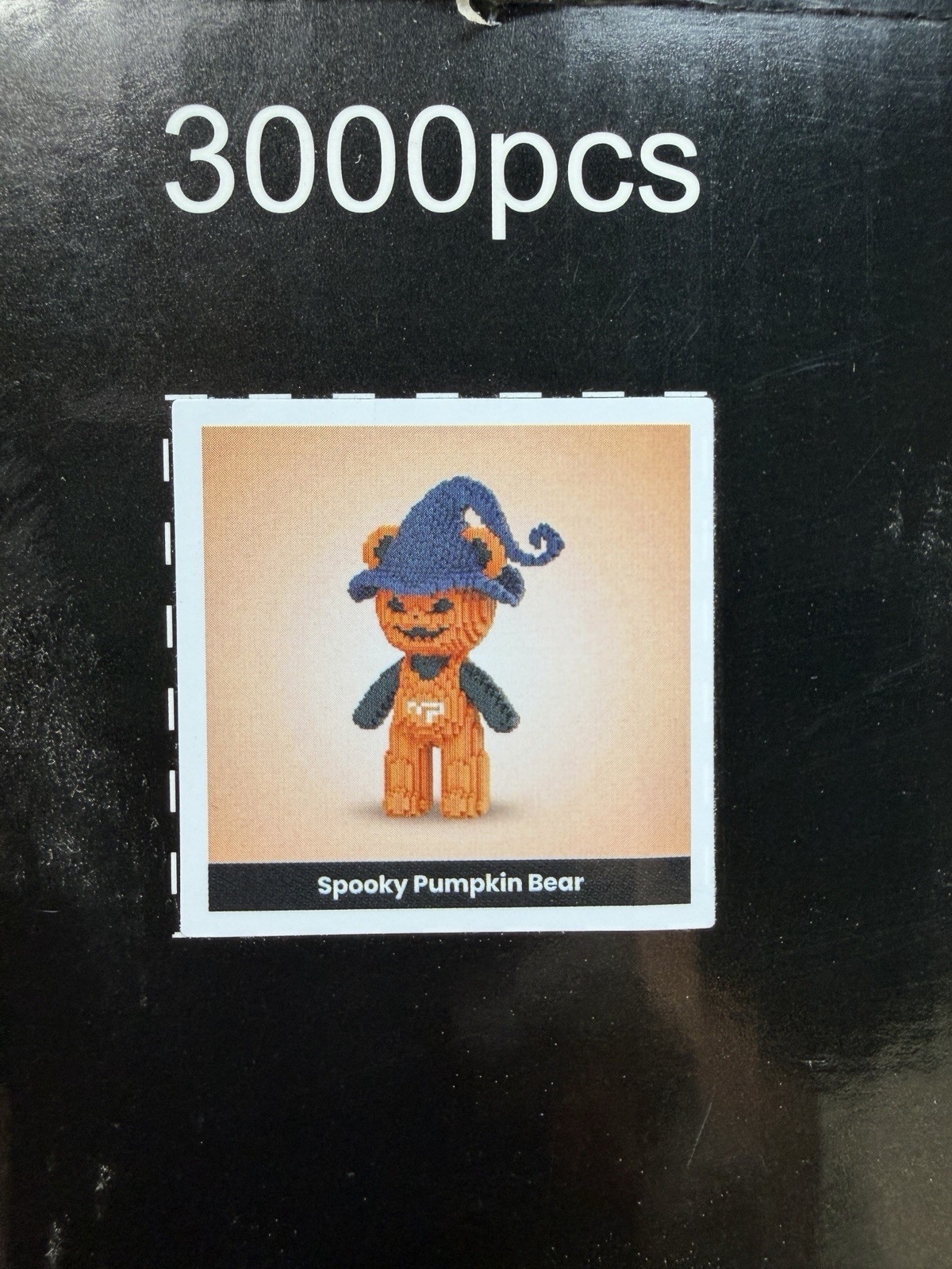 Spooky Pumpkin Bear TeddyBlocks™ Mini Buildable Brick Bears 3000pcs