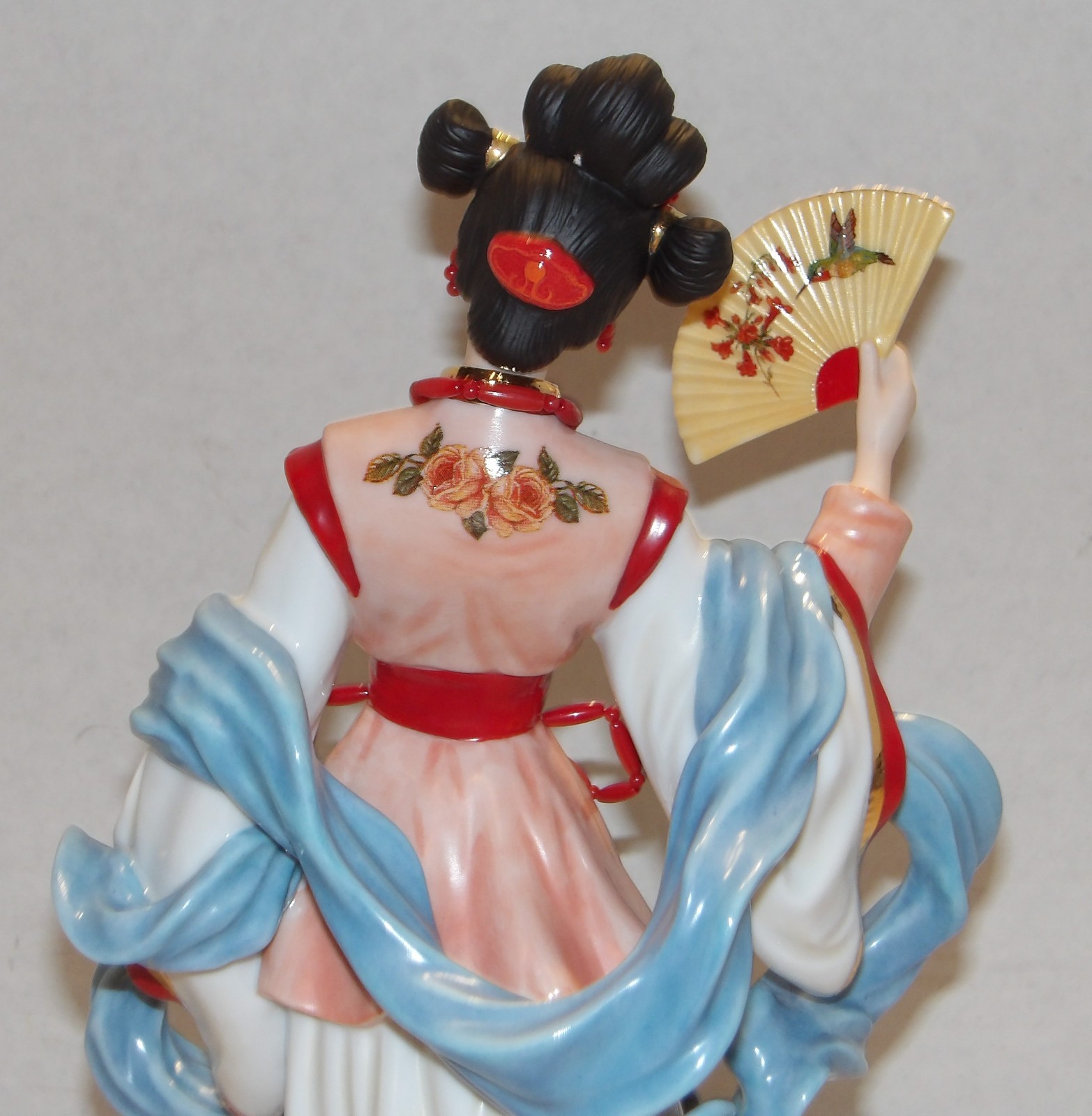 Danbury Mint Coral Princes by Lena Liu 10″ Porcelain Figurine In Box