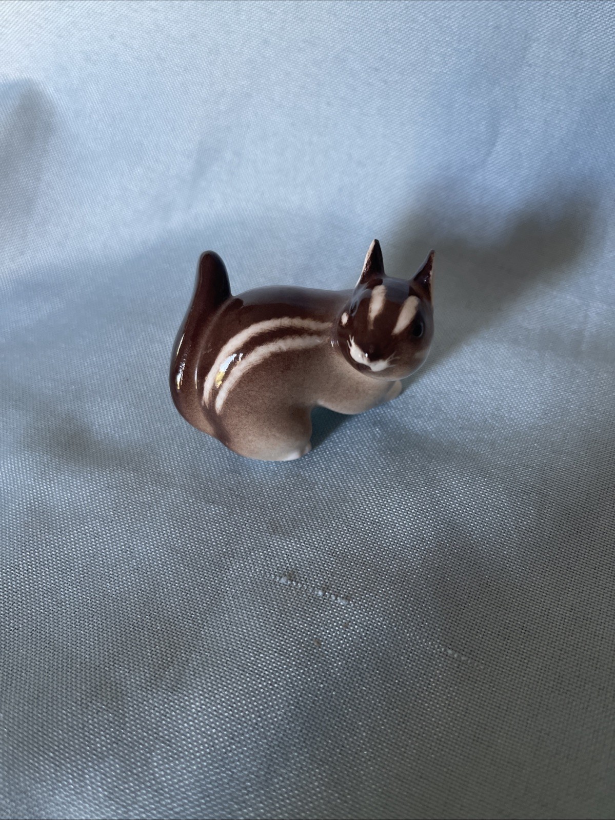 Vintage Hand painted Porcelain Chipmunk Shelf Sitter