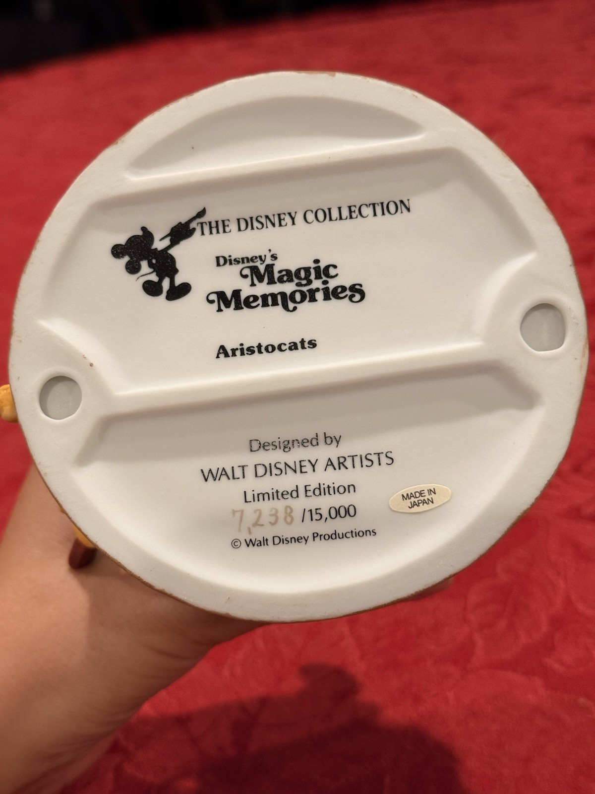 Collectible Disney’s Magic Memories The Aristocats Limited Edition Signed Ex Con