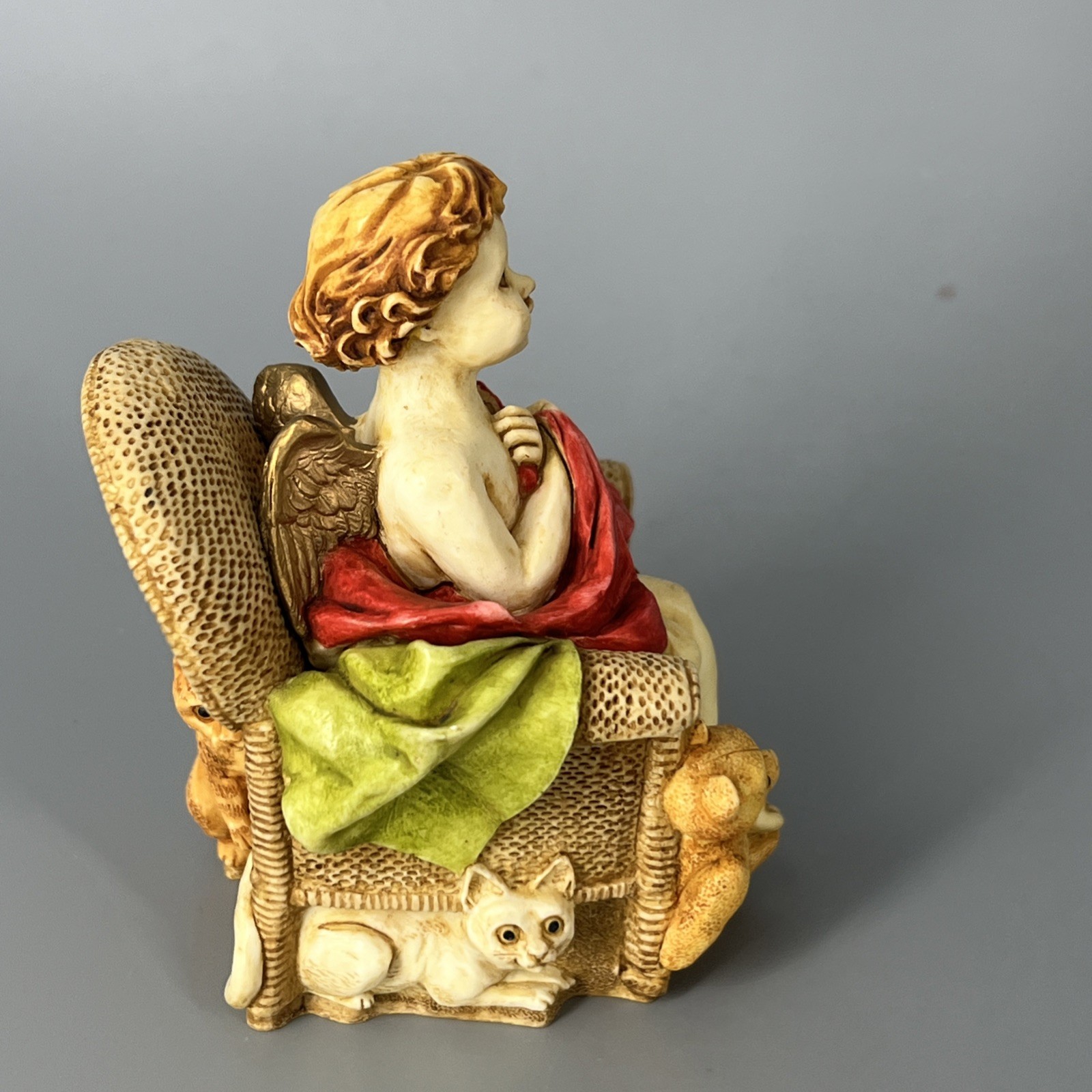 HARMONY KINGDOM Angelique Joyeaux Angel Box Figurine Retired 0743 SIGNED