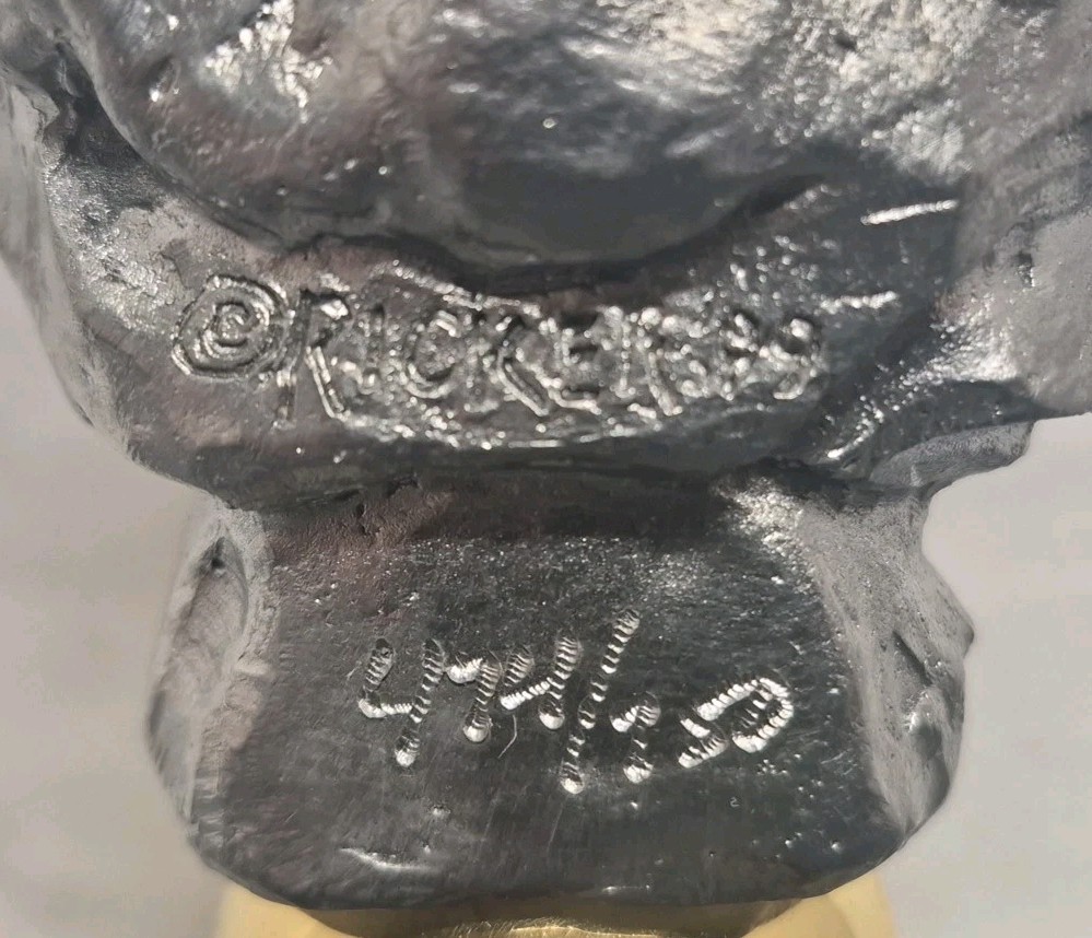 Vintage 1999 Michael Ricker Pewter Dragons Bell “Kathy & Joe” LTD ED #474 W/COA