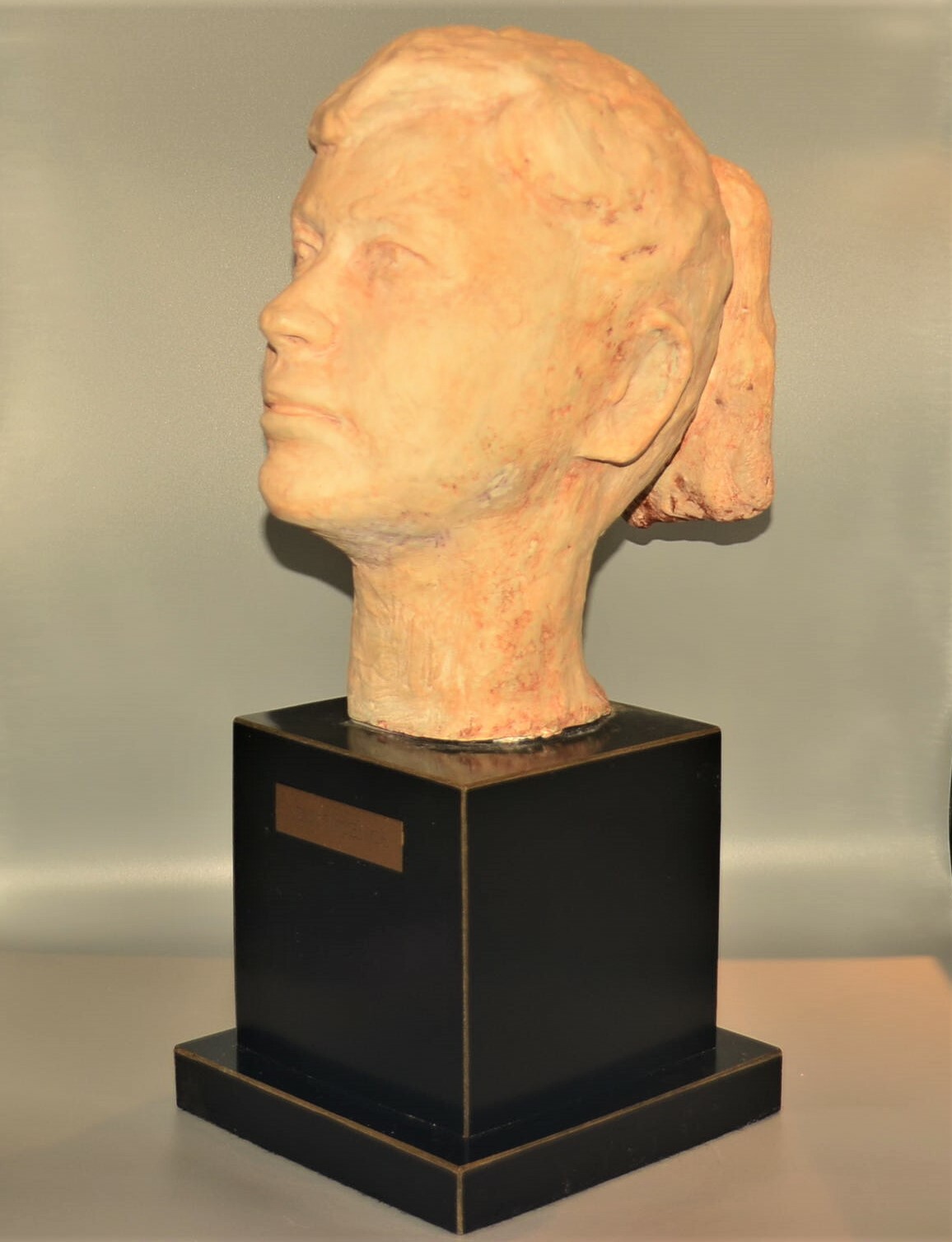 MARGARET Original Vintage Signed Adolescence Female Girl Bust Sculpture Statue