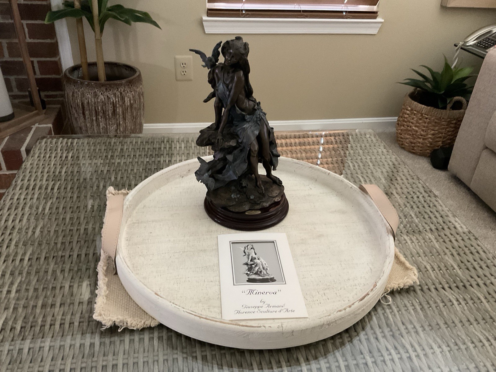 Sculpture~MINERVA by Giuseppe Armani #676-M. Wood Base /Original Box