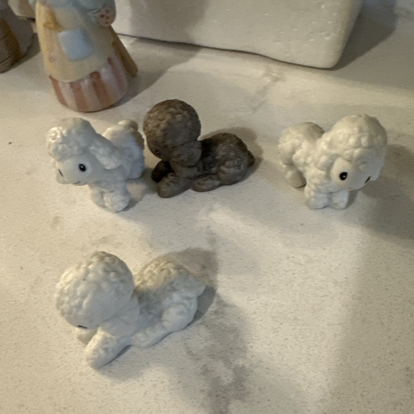 Precious Moments Nativity Set E2800 9 Piece 1979 & Box, Come Let Us Adore Him