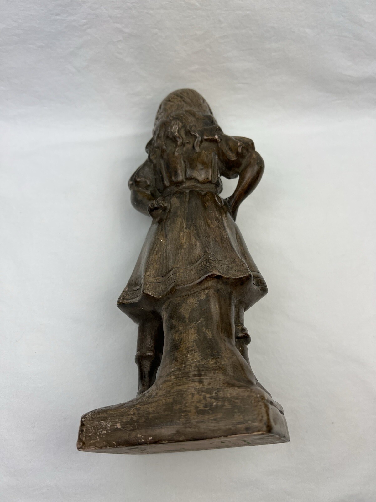 Antique Plaster School Child French Statue Chateau Style Art Deco 1900’s Figure